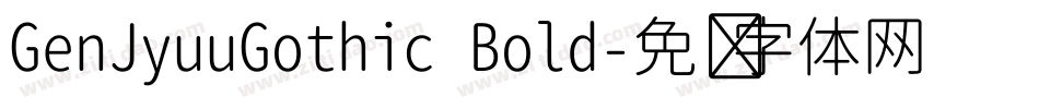 GenJyuuGothic Bold字体转换
